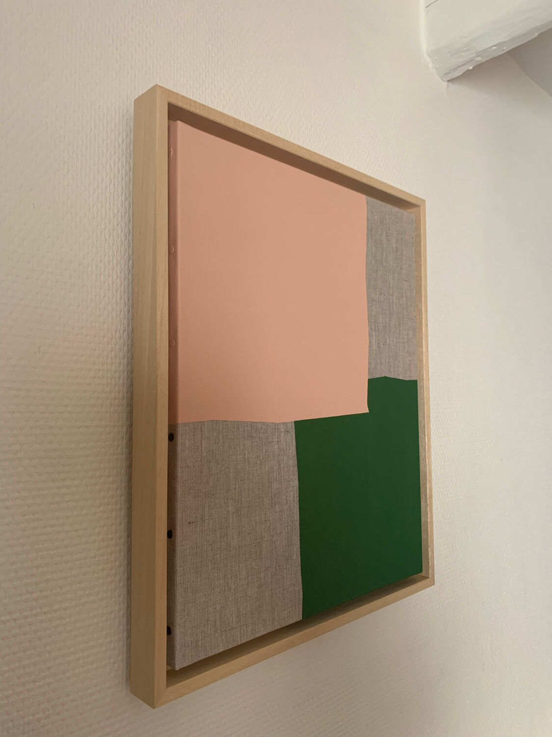 Pink On Green - original artwork