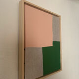 Pink On Green - original artwork