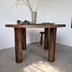 Round table 1950s constructivist walnut