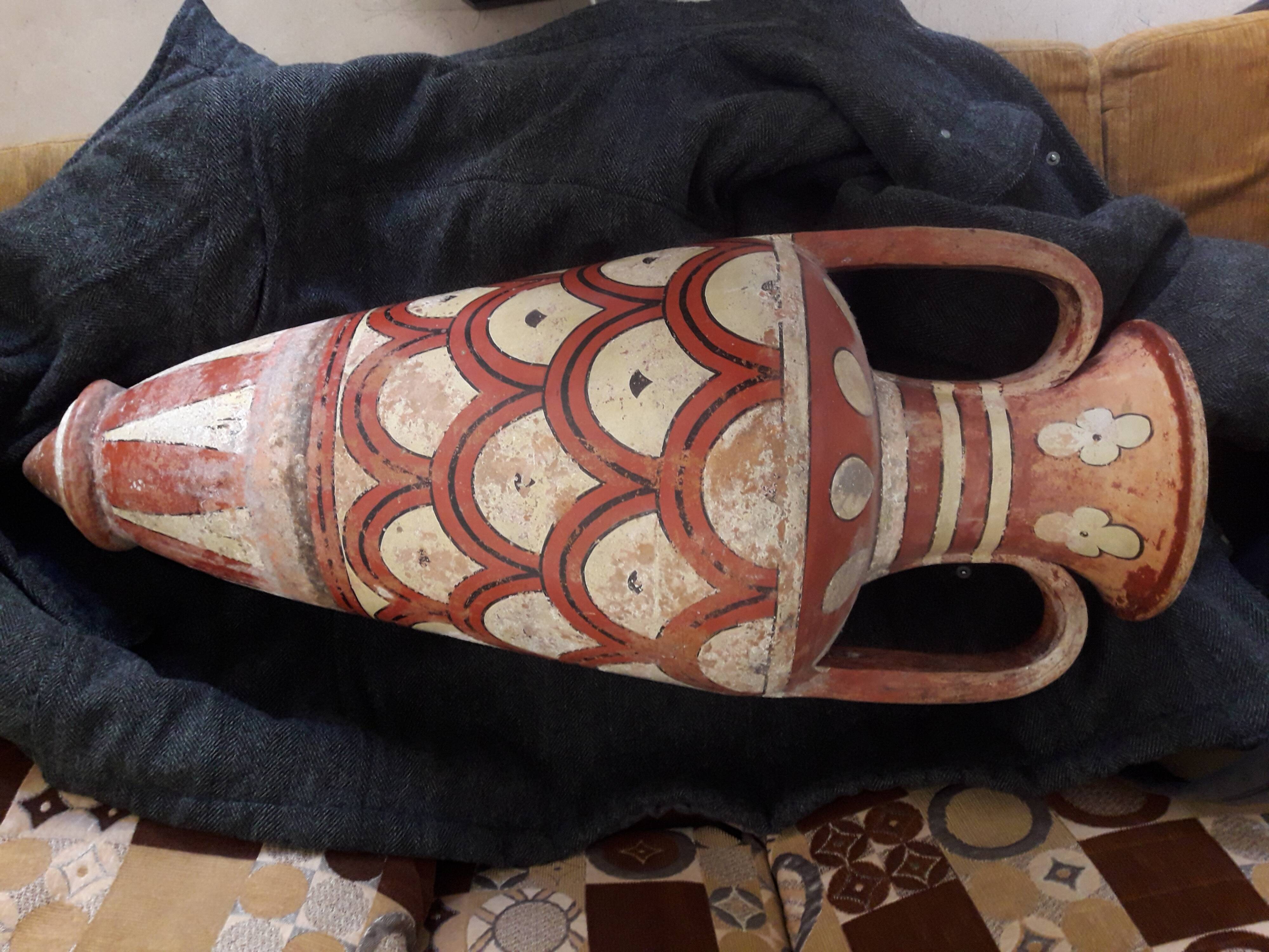 Large ancient amphora Nabeul Tunisia – handmade ceramics – 78 cm