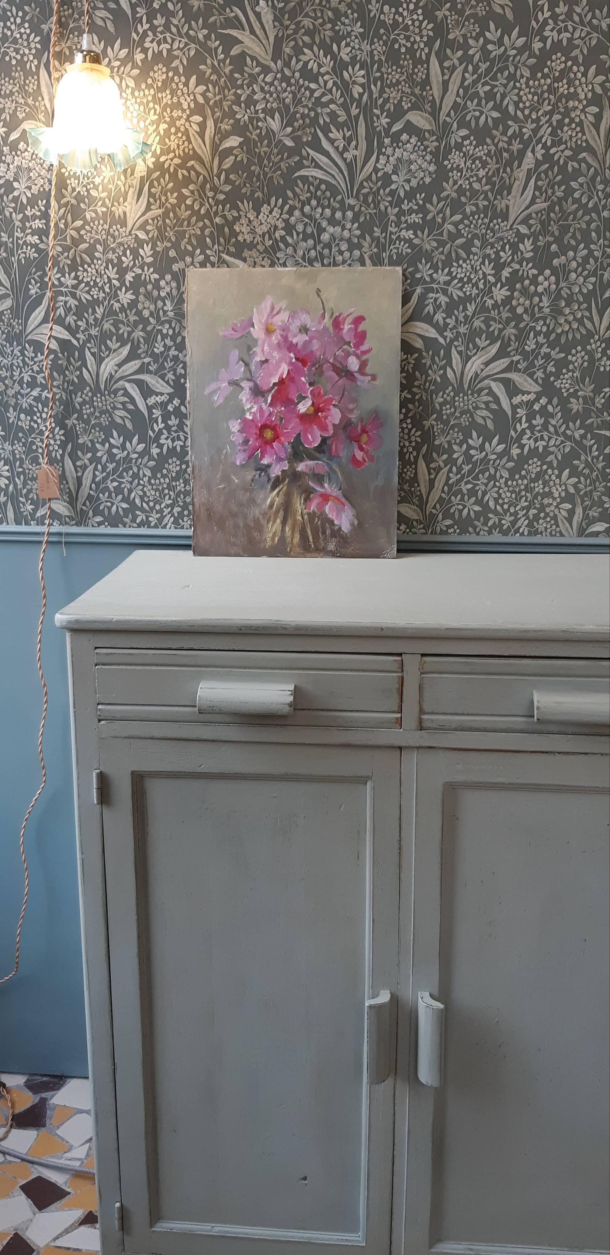 Light grey green Parisian buffet