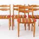 Set of 4 Henning Kjærnulf Oak Dining Chairs | Danish | EG Møbler | 1970s