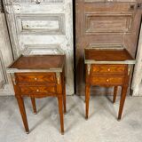 Pair of bedside tables in Louis XVI style circa 1960-70