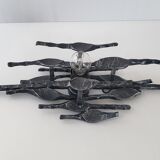 Brutalist wall lamp 1970 vintage