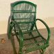 Fauteuil rotin vert