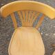4 bistro chairs in solid blond wood, Fischel style