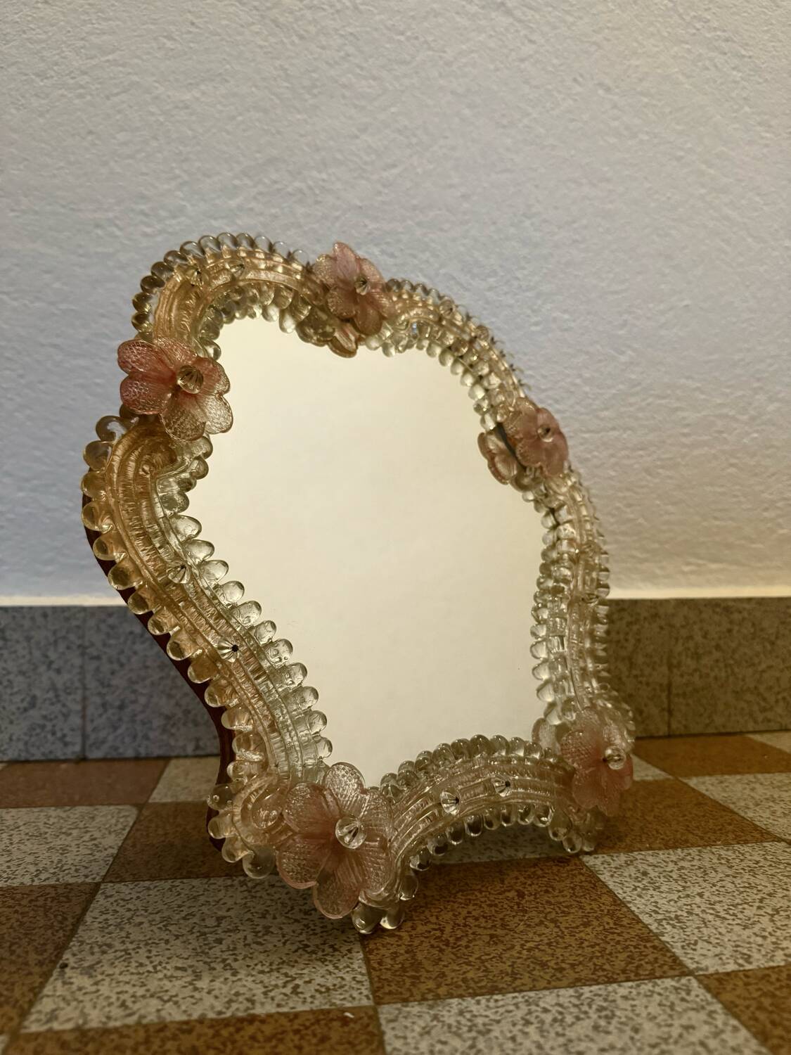 Murano glass mirror from the 60s