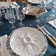 5 oyster plates in pillivuyt white porcelain