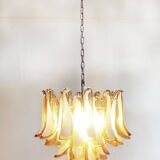 Chandelier 36 vintage cognac elements