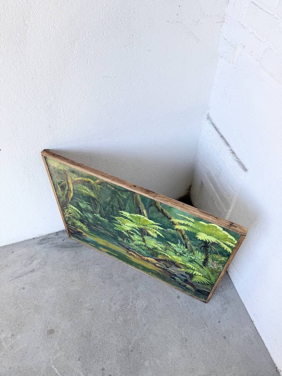 Oil painting "jungle" forest landscape