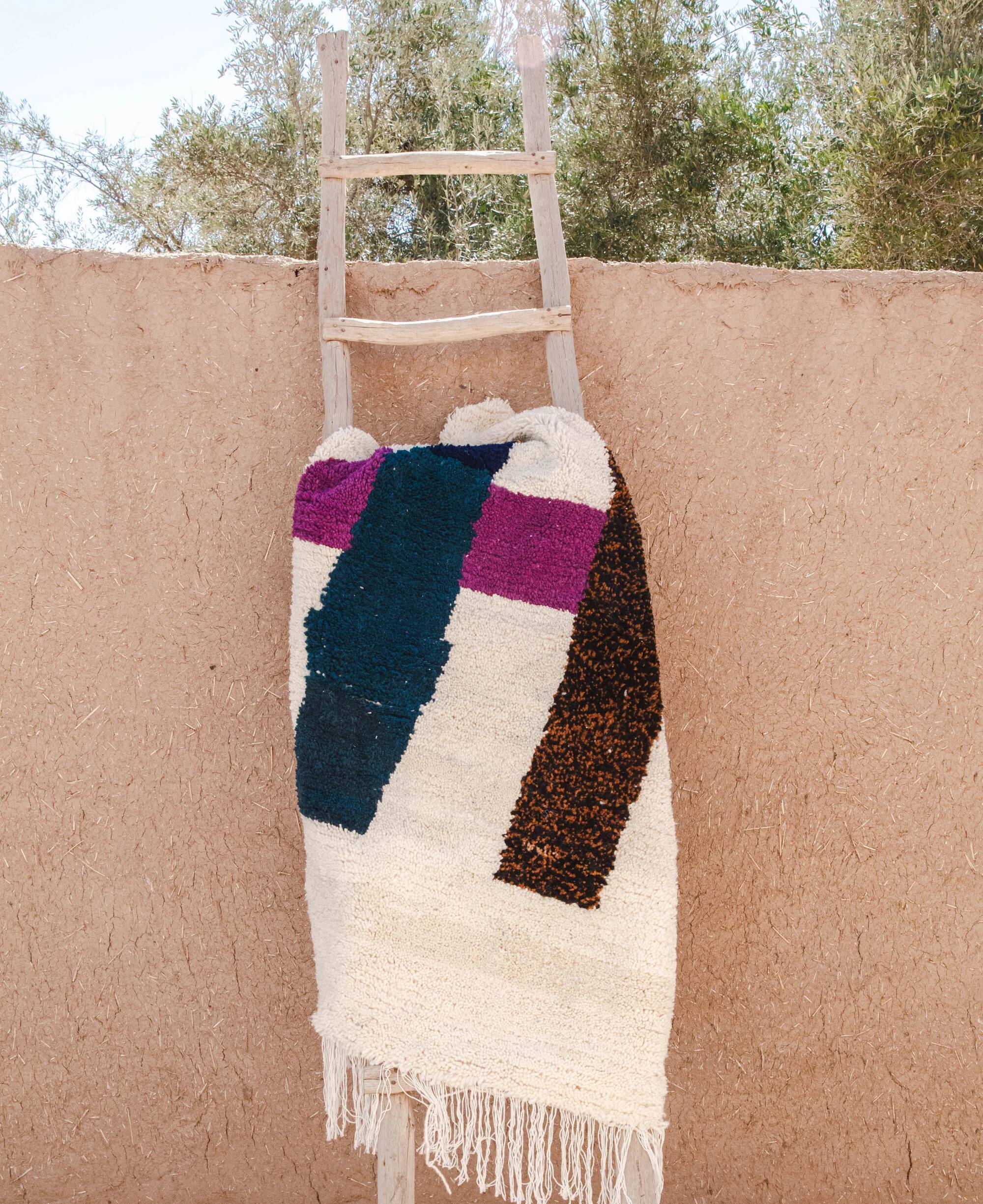 Tapis berbère marocain Beni Ourain 240X160cm