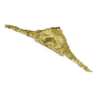 Large 19th century Louis XV style pediment - bronze signed Poix Blin