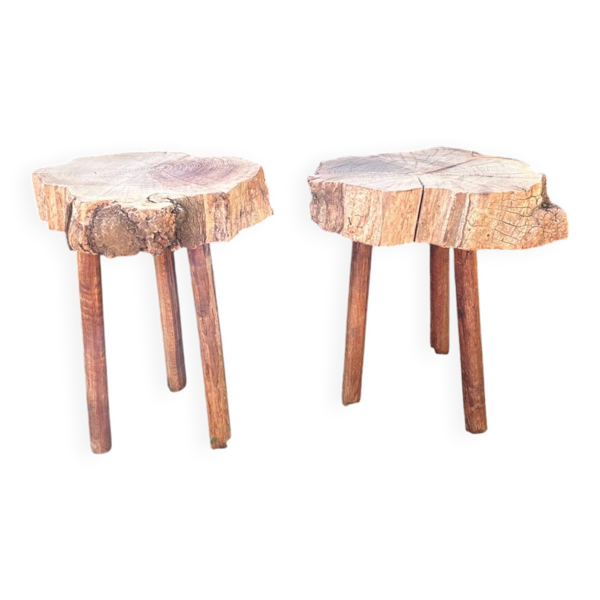 2 tabourets trépied de berger