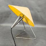 Helena Frantova Mid-Century Table Lamp, Chrome and Paper, 1960s