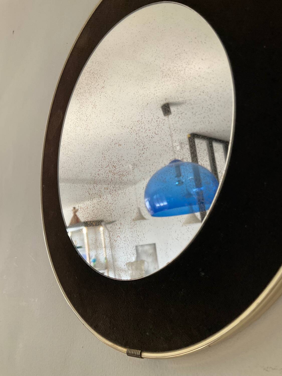 Miroir médaillon des années 60