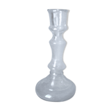 Blown glass candlestick at the end of the 19th century