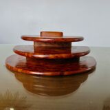 Art deco letter holder in elm burl 1930