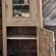 Antique solid oak bonnetière: dresser, cupboard...