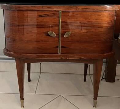 Wooden bedside table