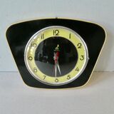 Pendulum, jaz wall clock, 60s, black formica