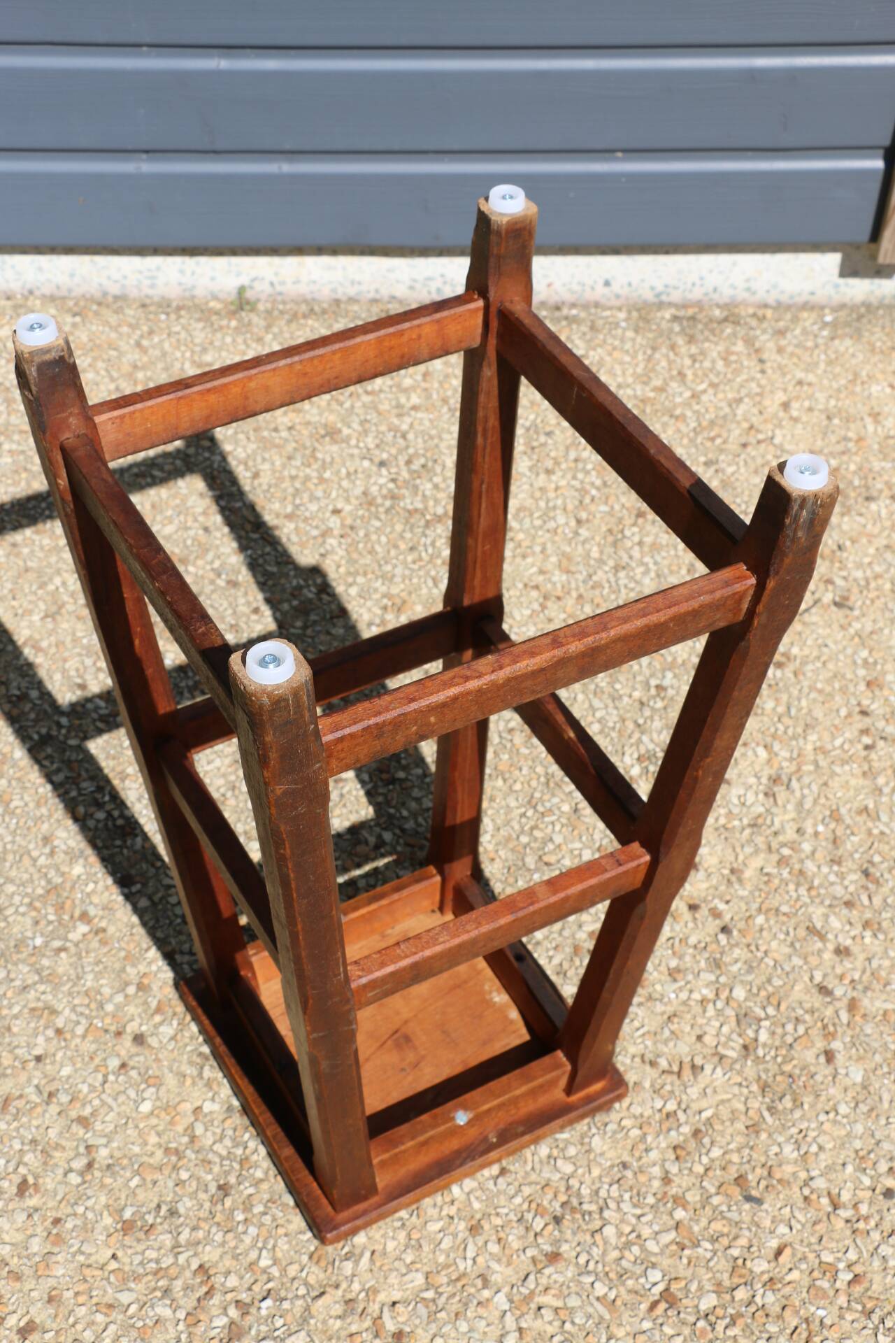 Dark oak high stool 650mm