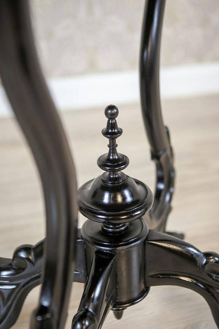 Antique Walnut Side Table with Veneered Top, 1890s