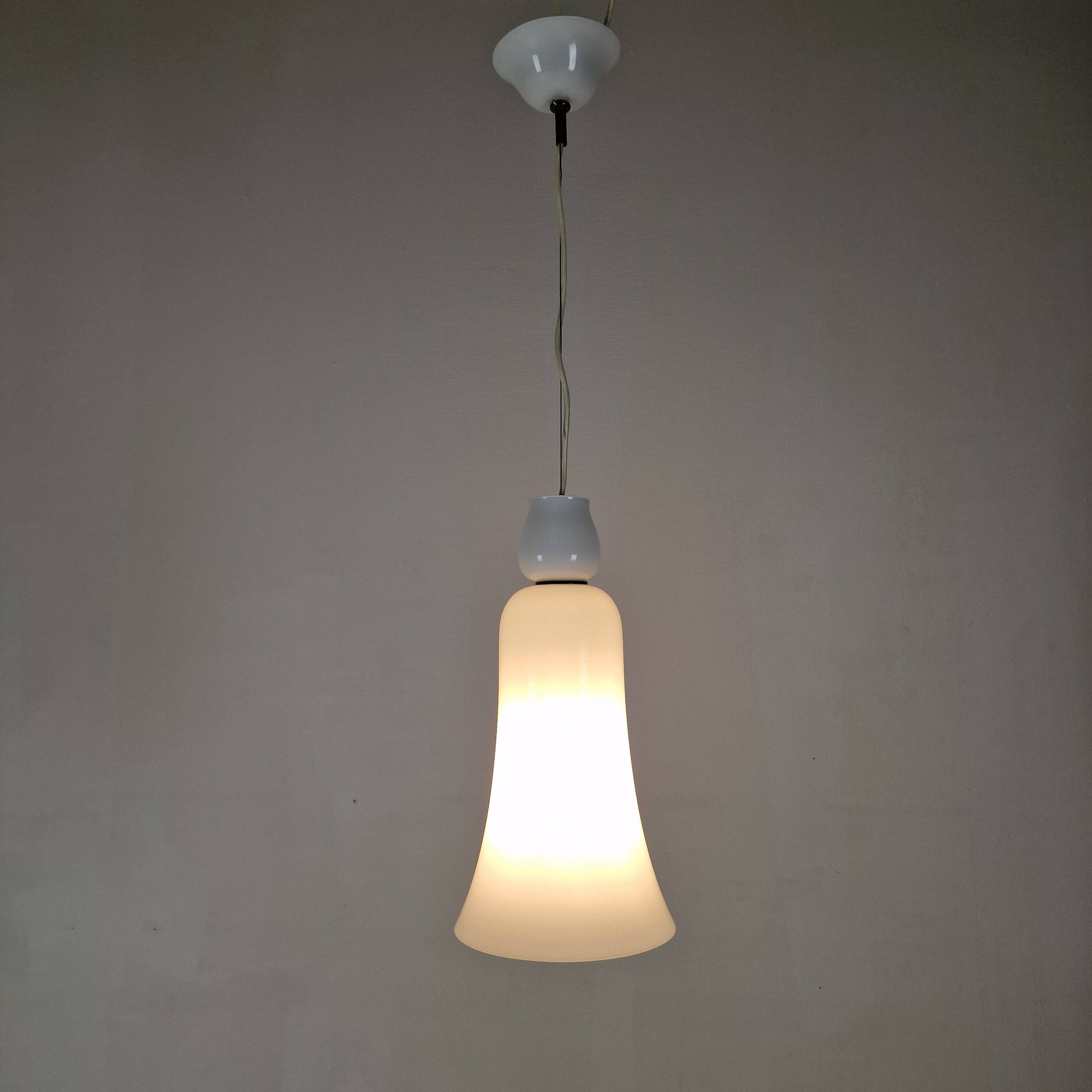 Anni Trenta Luce Chandelier by Venini in White Murano Glass