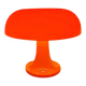 Decorative table lamp in the shape of a mushroom.