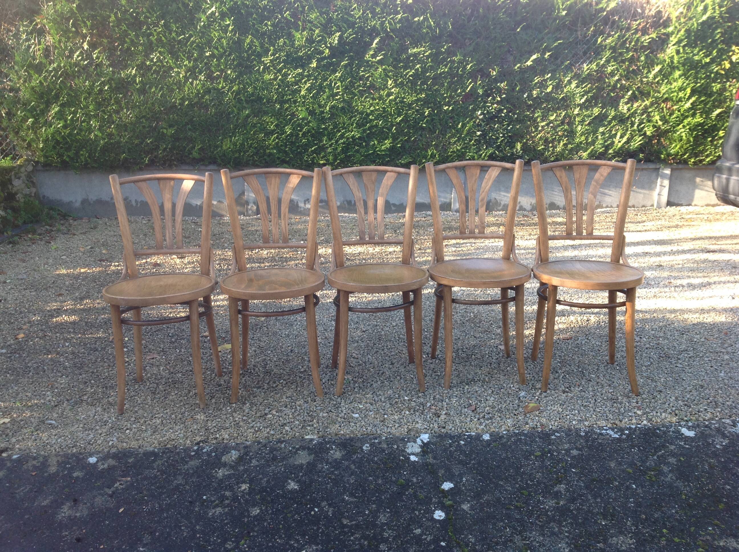 6 chaises bistrot vintage