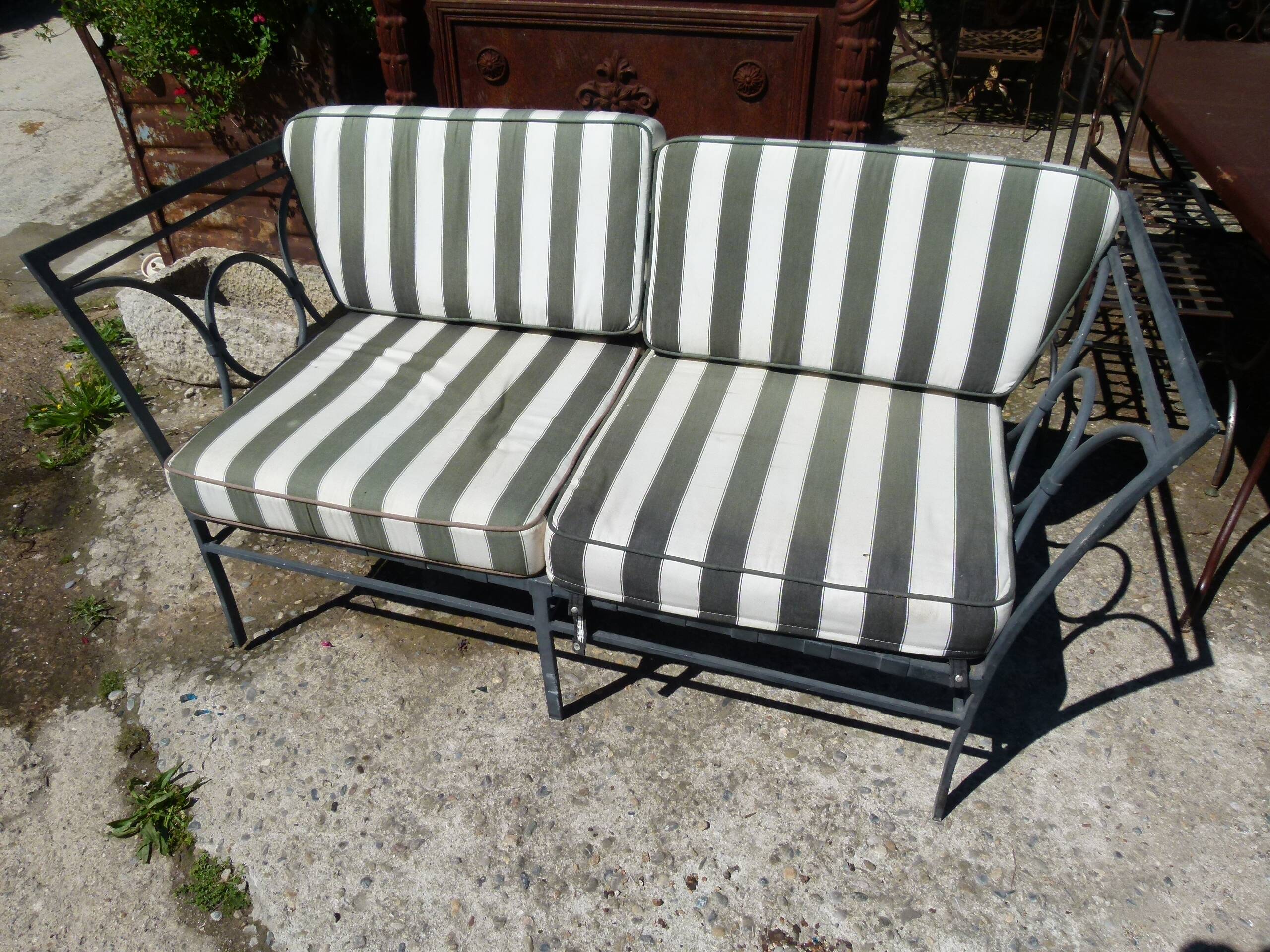 Banc d'extérieur en fer, XXème