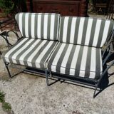 20th century outdoor iron bench