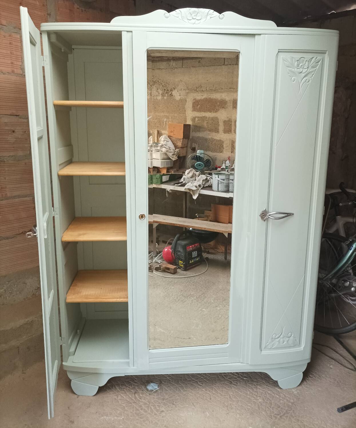 Beautiful Art Deco wardrobe from the period.