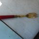 Twelve bakelite handle cake forks