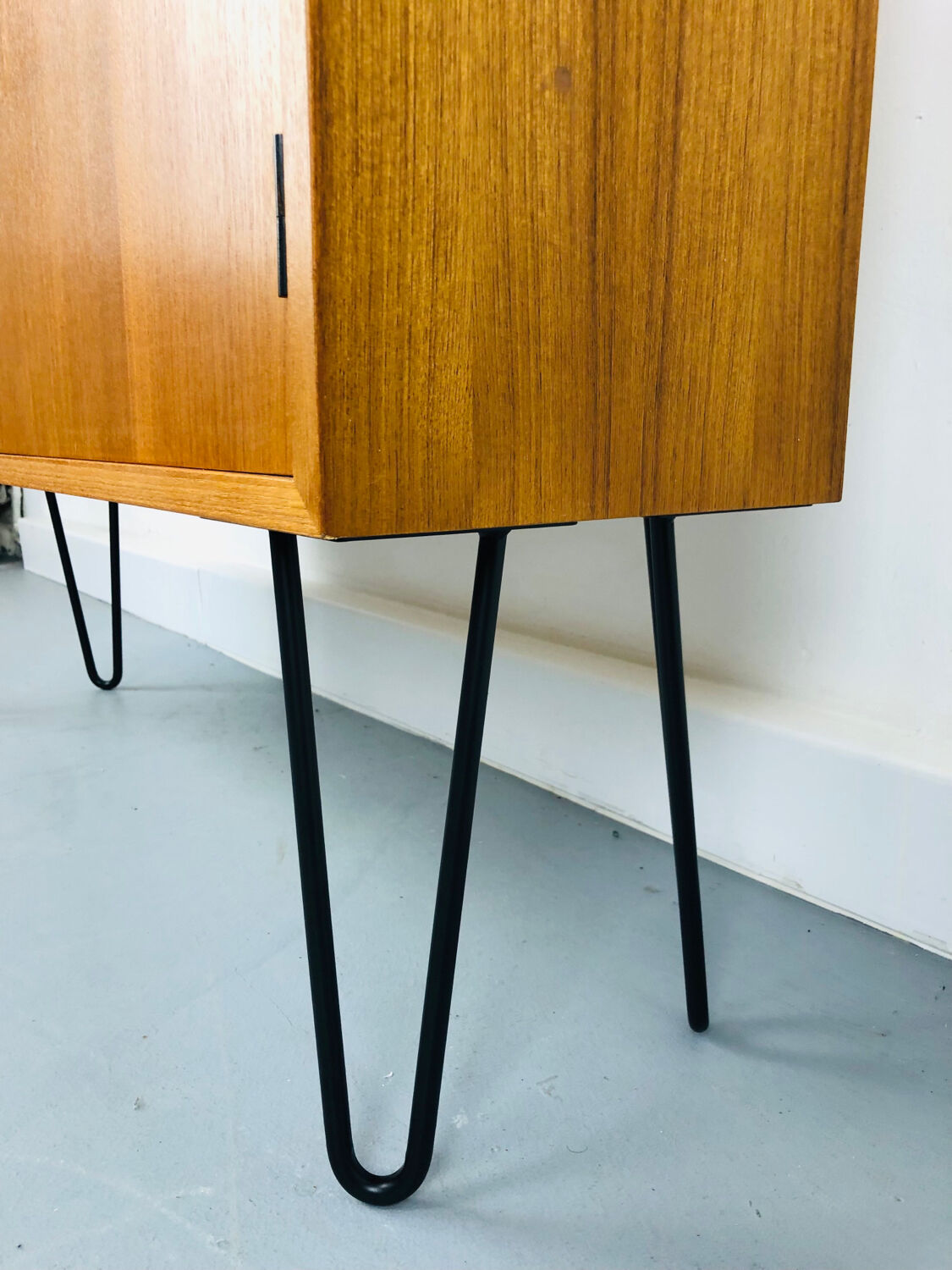 Teak Sideboard with Hairpin legs, 1960s