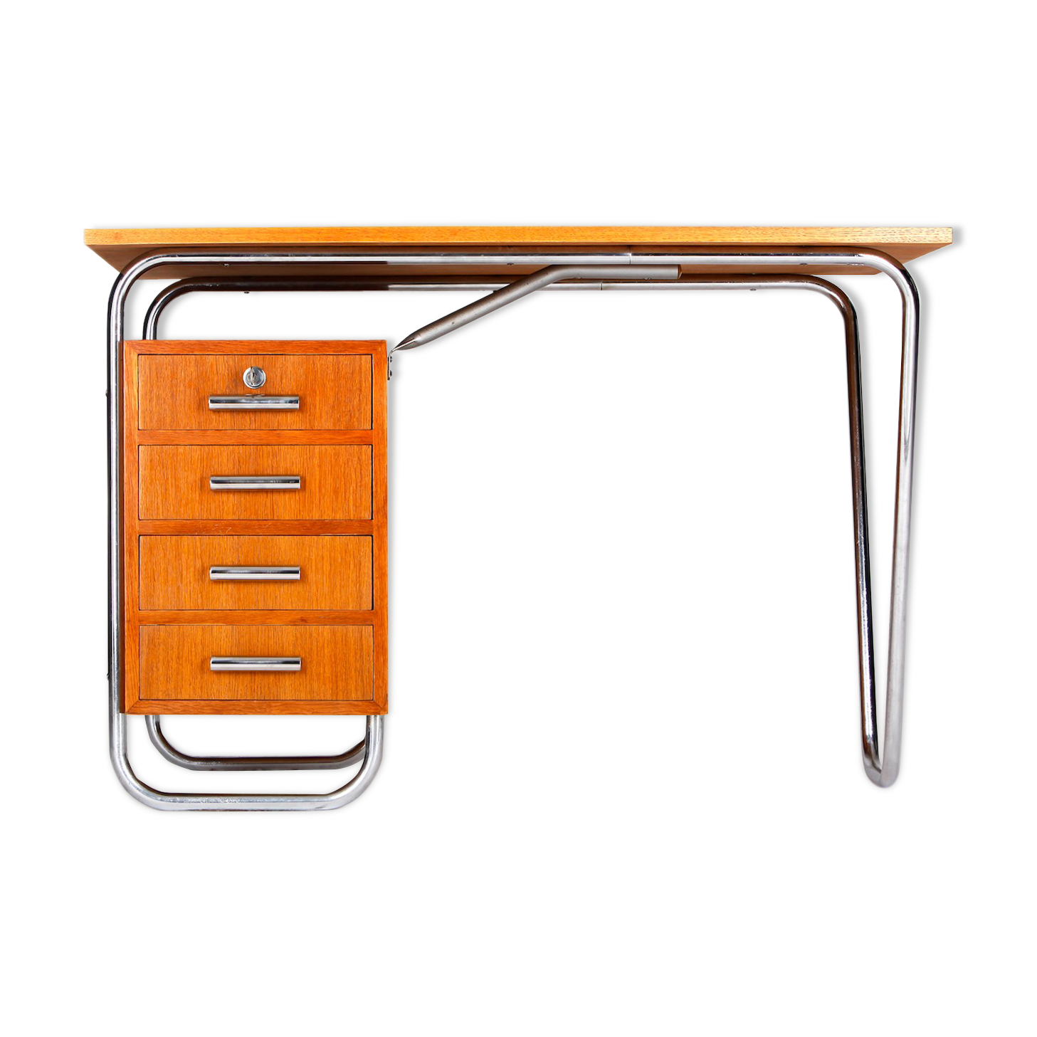 Bureau fonctionnaliste tubulaire en acier, années 1930