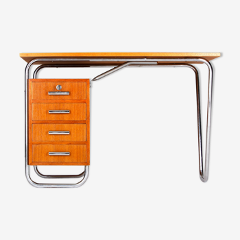 Functionalist Tubular Steel Desk, 1930s