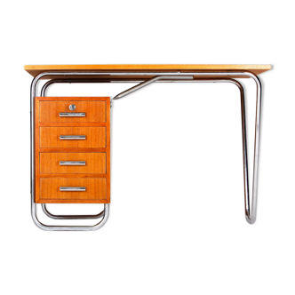 Functionalist Tubular Steel Desk, 1930s