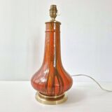 Art Deco lamp in flamed stoneware 1920