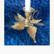 Finger candle holder, leaf shape, brass
