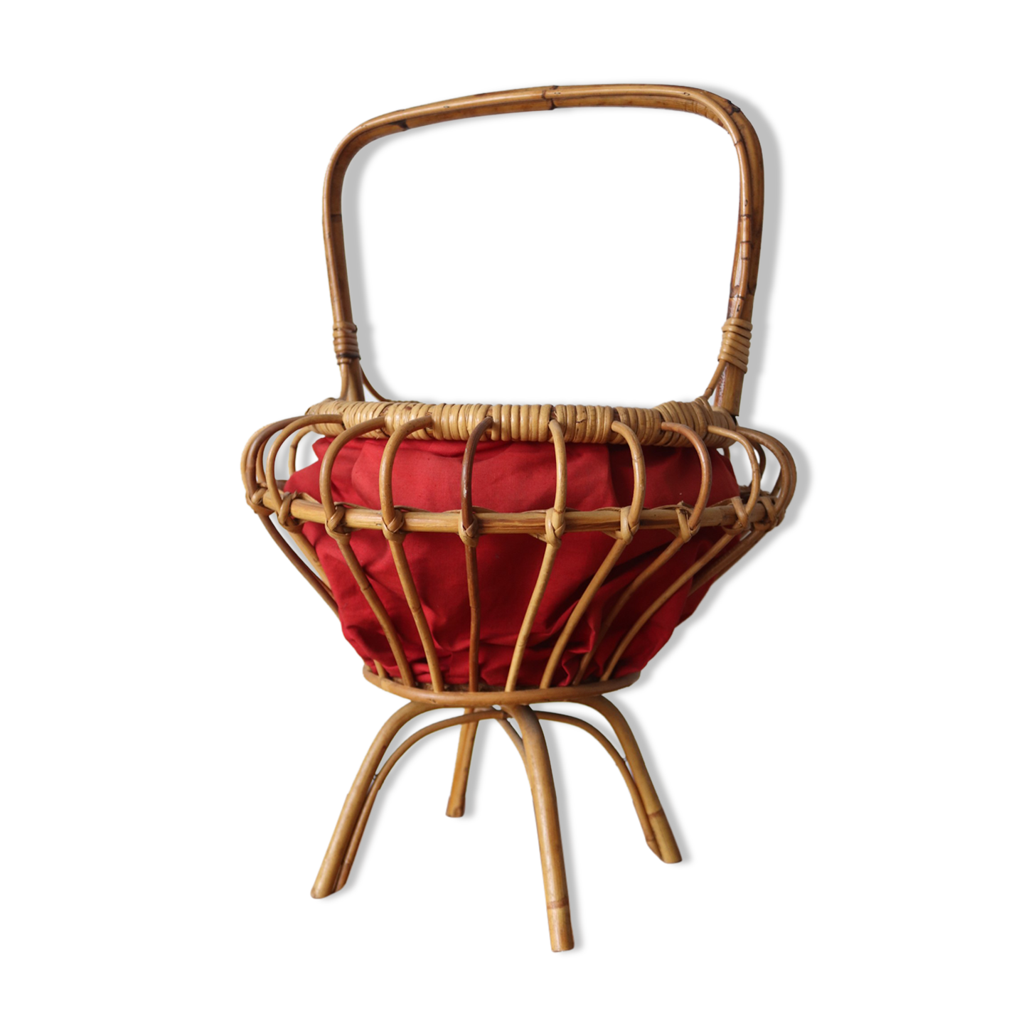 Panier à linge en rotin