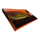 Vintage painted serving tray