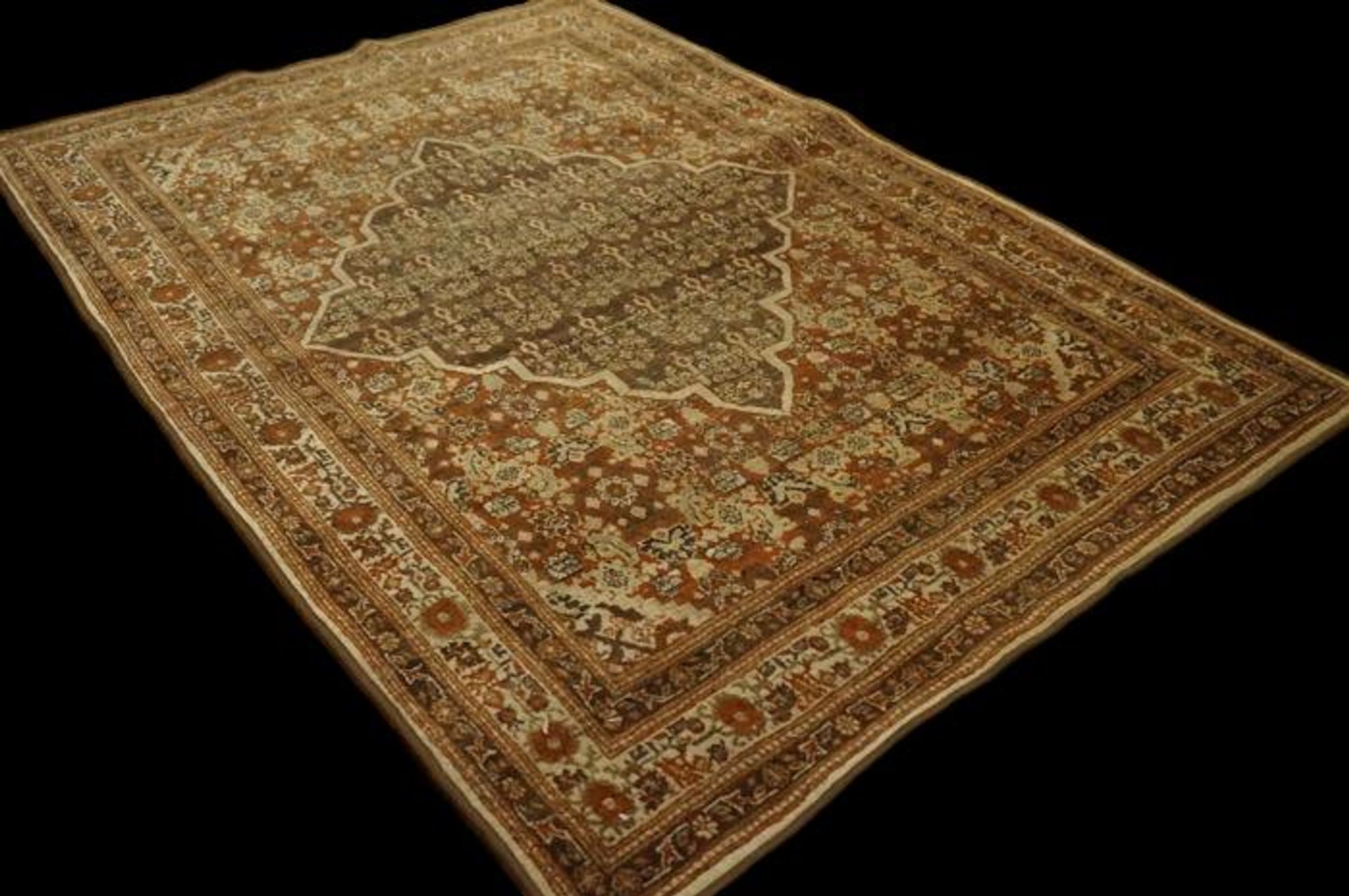 Carpet persian tabriz "hadji jalili" 123 cm x 183 cm, end of the 19 th century