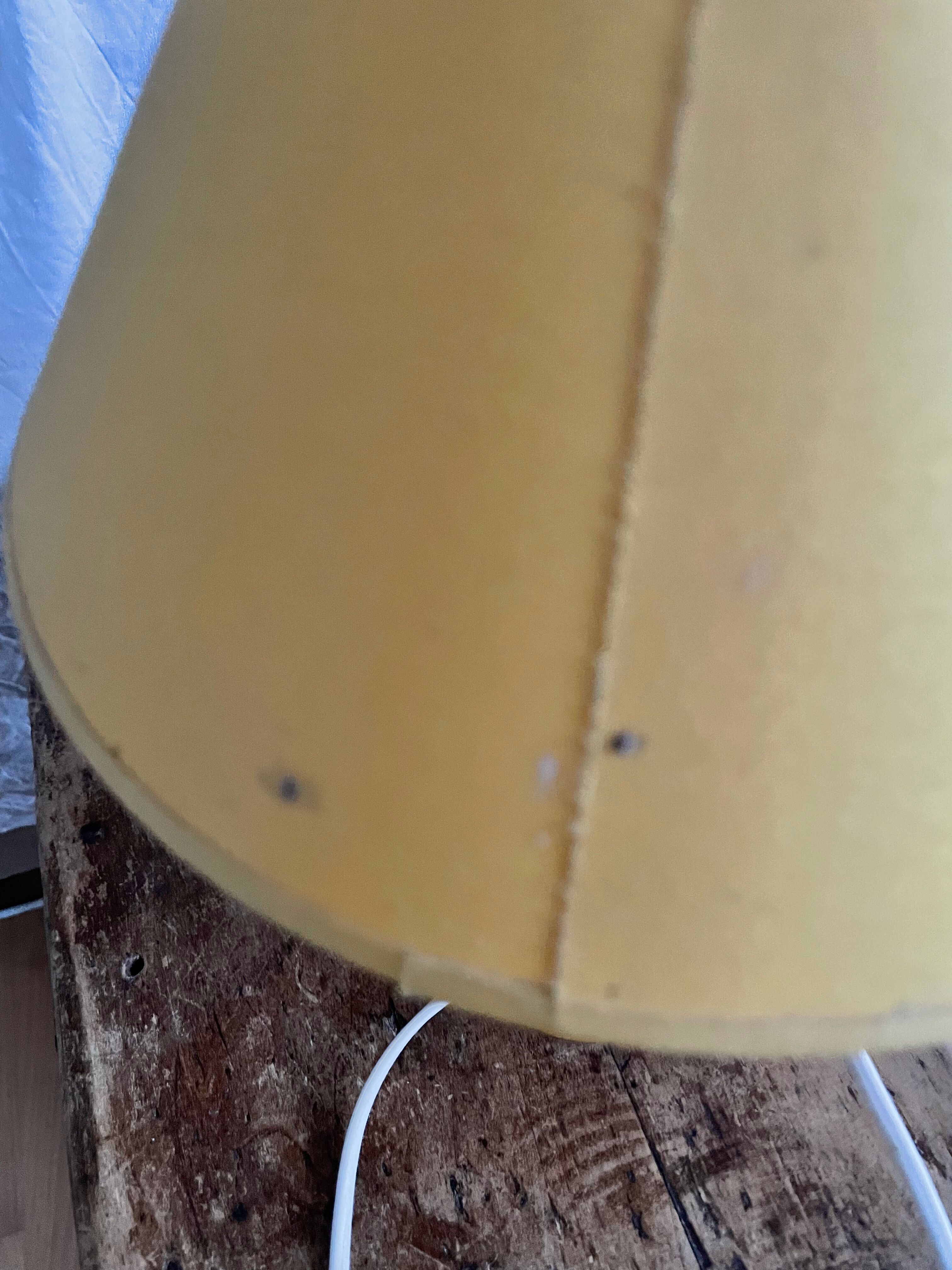 Bedside yellow lamps