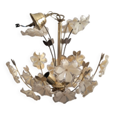 Lustre florale vintage 1960