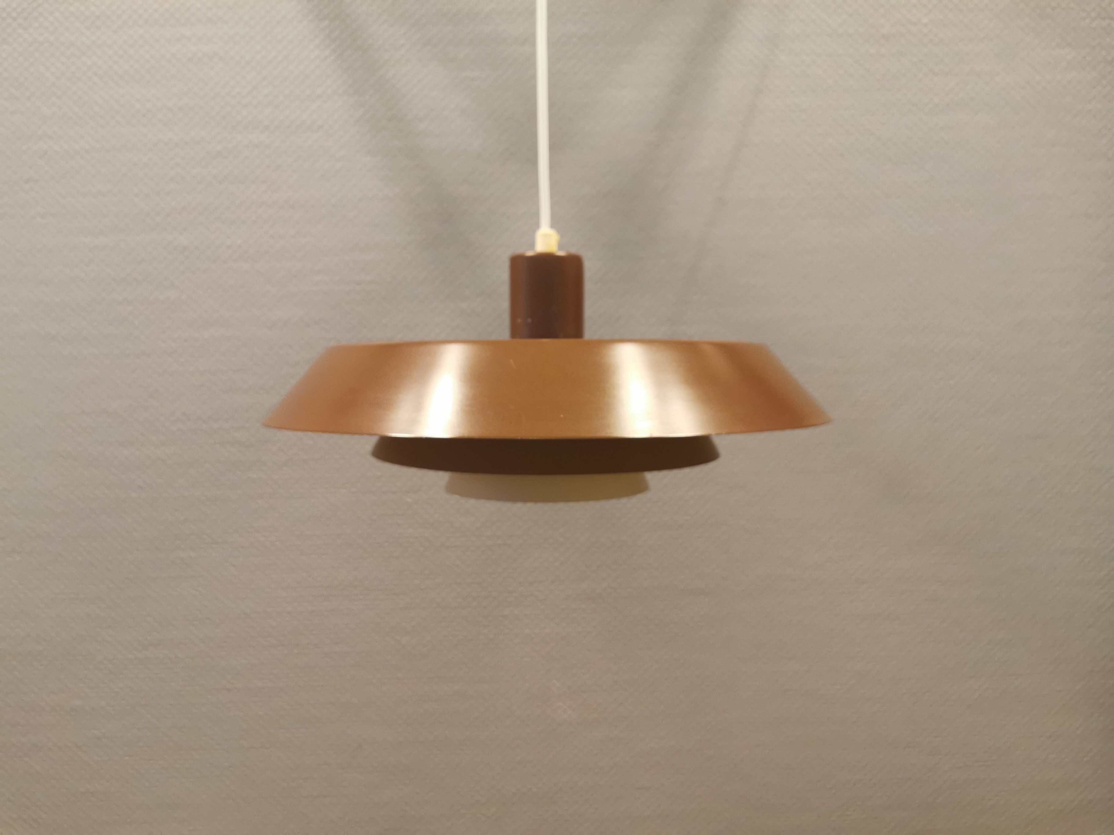 Hanging lamp, designed by Bent Karlby for Danish LYFA in 1968, model Troika.