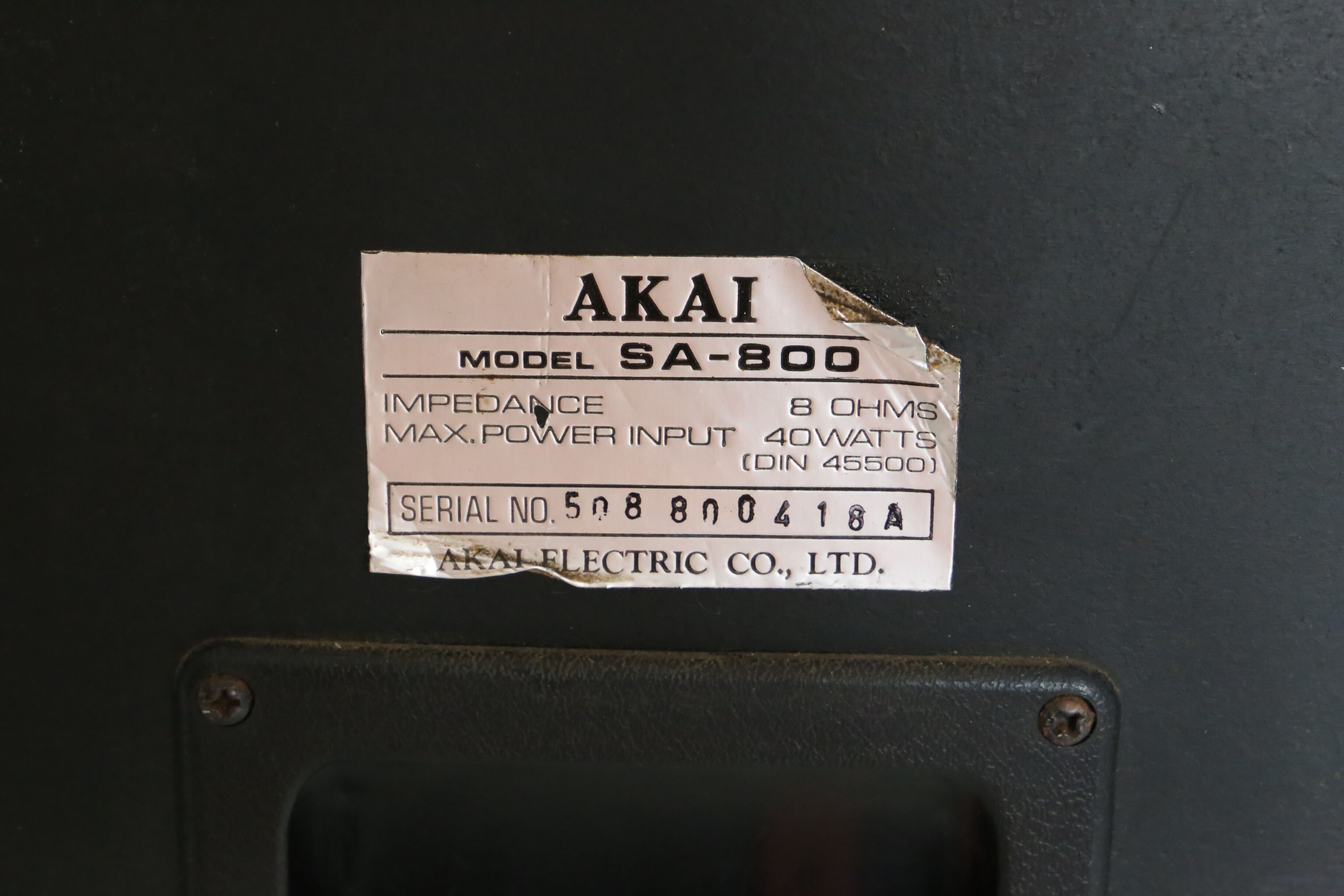 Acoustic speakers Akai, real vintage, made in USA