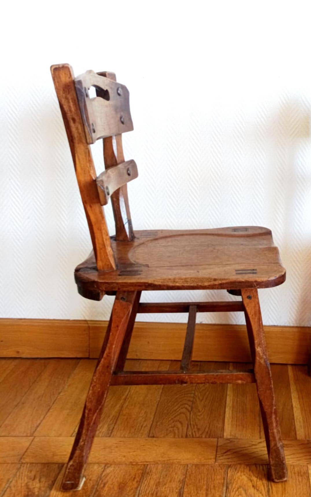 Brutalist ranch-style chair