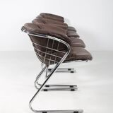 Set of 4 Flynn chairs by Gastone Rinaldi, Italy circa 1970