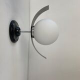 Pair of vintage opaline wall lamps