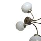 Postmodern brass and glass chandelier, Poland, 1970s
